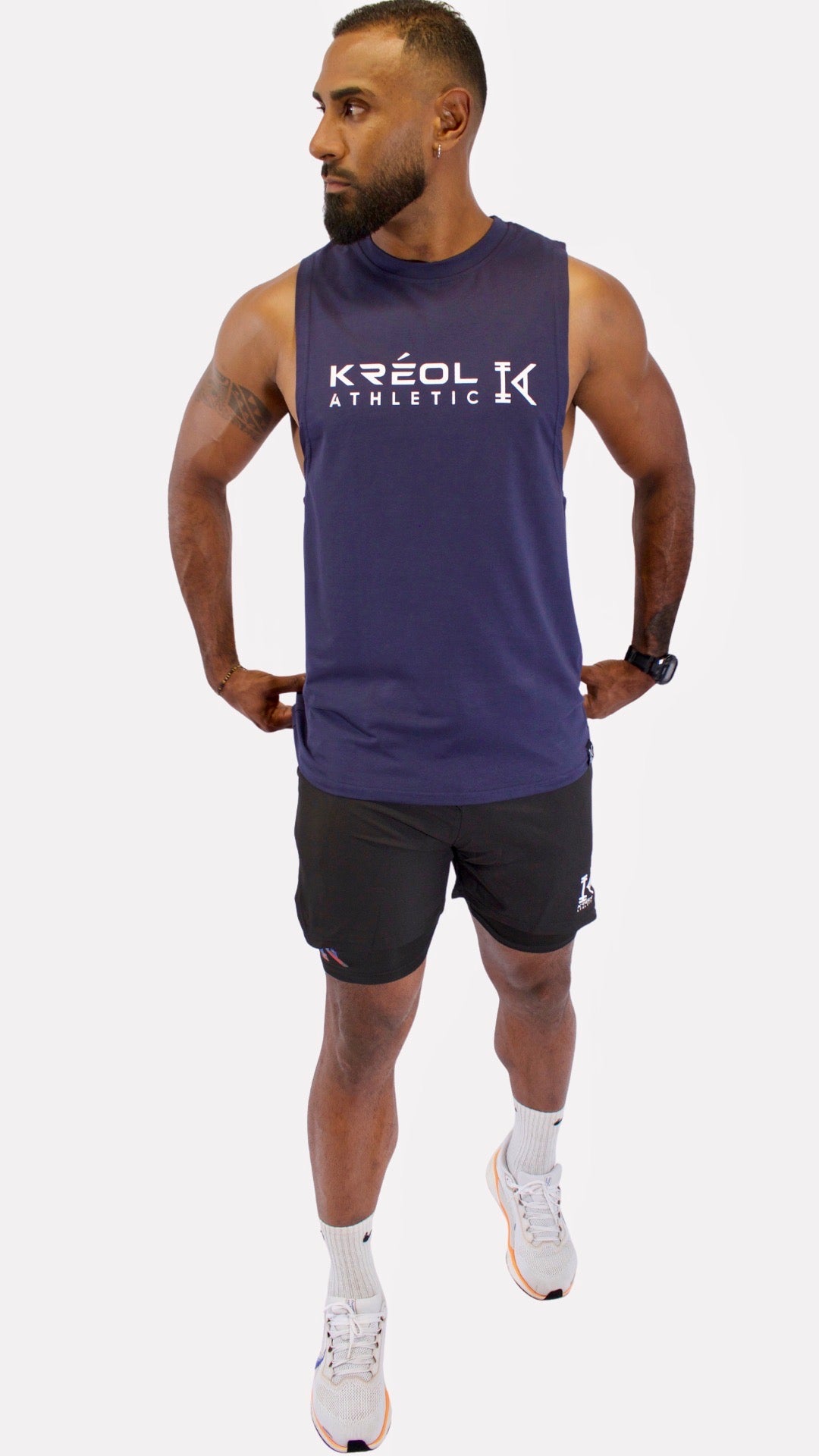 Débardeur homme musculation — Kréol Athletic La Réunion 974 | Coupe droite