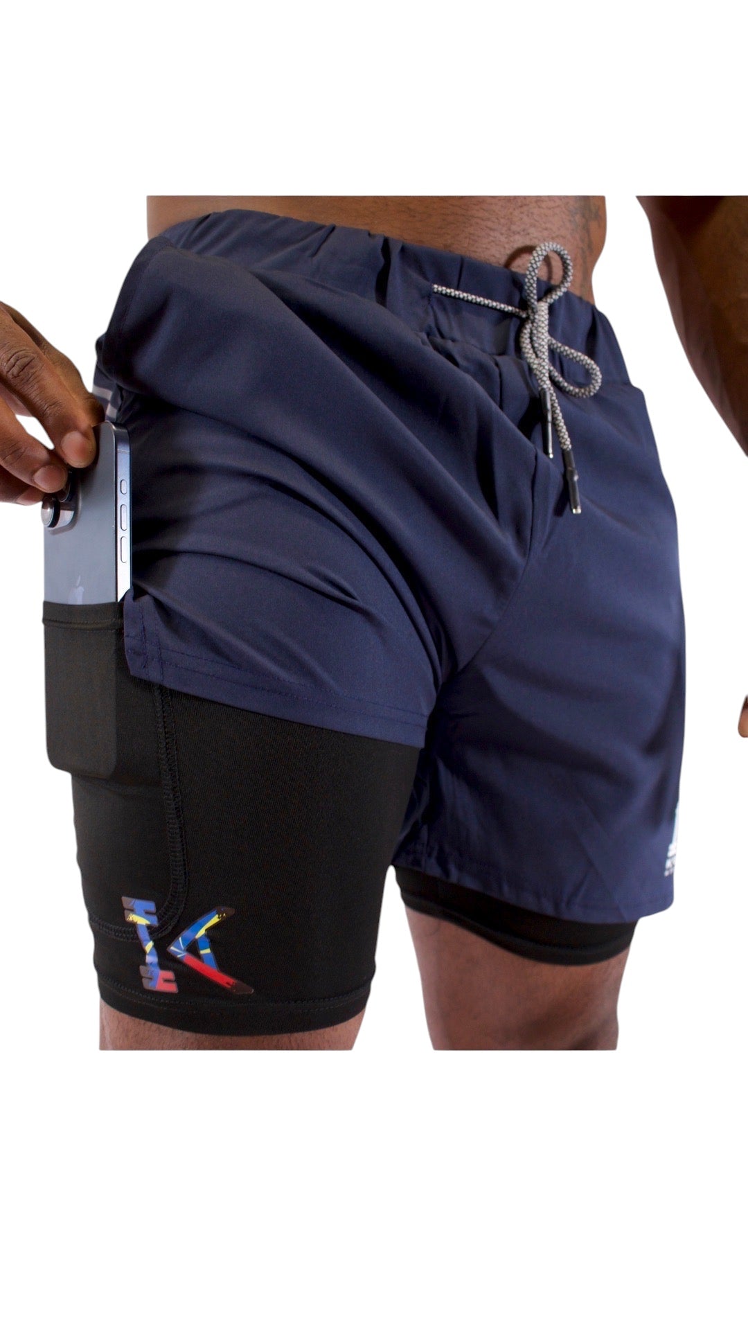 Short 2-en-1 compression homme musculation crossfit — Kréol Athletic La Réunion 974